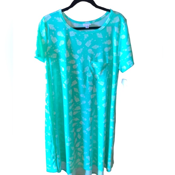 Robe Lularoe Lindsey Taille S – Zippée Bordeaux Et Turquoise – Bon État